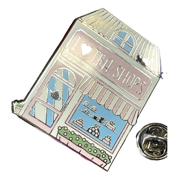 Tea Shop Lapel Pin Cake Bakery Store Enamel Badge Brooch Accessories Jewelry Pin - Picture 1 of 6